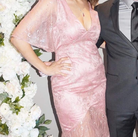 Love & Friends lace flowery pink dress - Picture 3 of 4